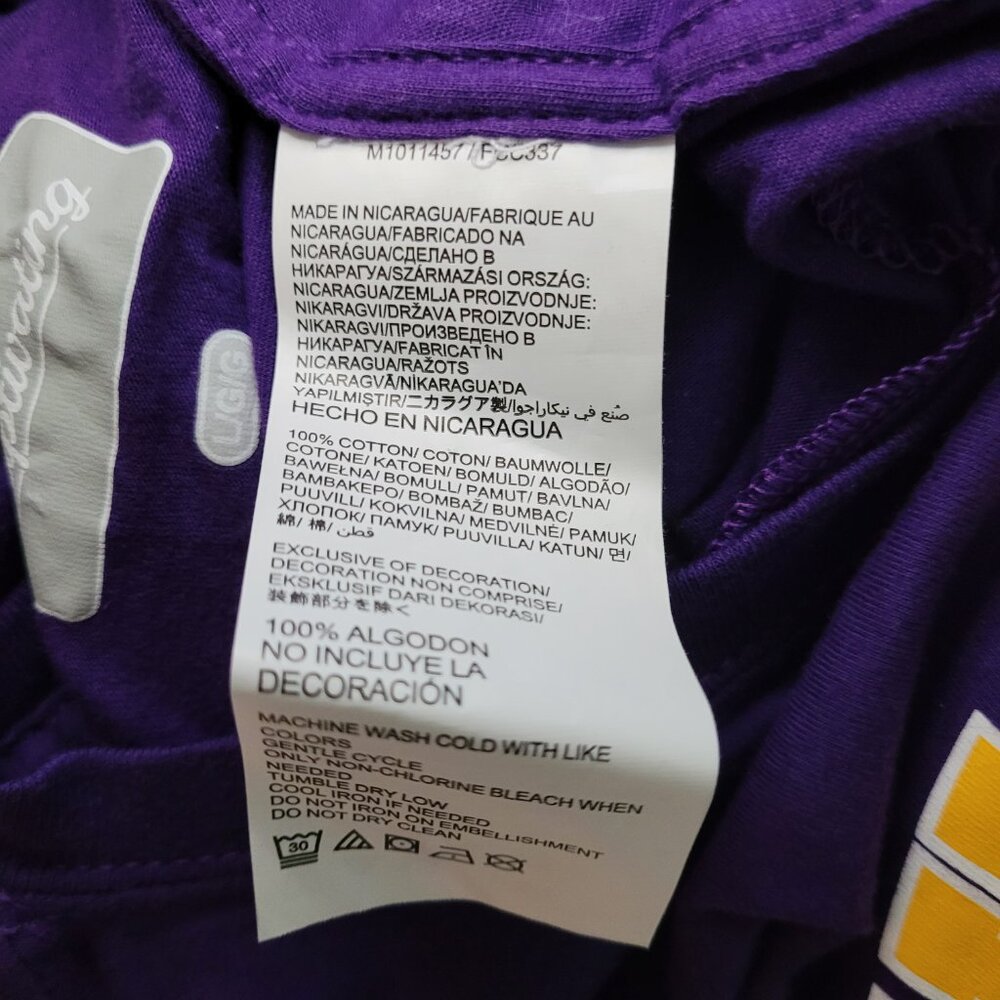 Captivating LSU Tigers T Shirt Short Sleeve Purple Mens Large Collegiate Gameday - Picture 7 of 8